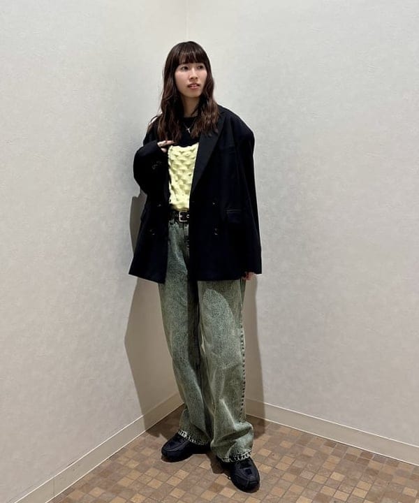 はやしあかねさんの「BEAMS WOMEN｜テレコ リブ クルーネック トップス」を使ったコーディネート