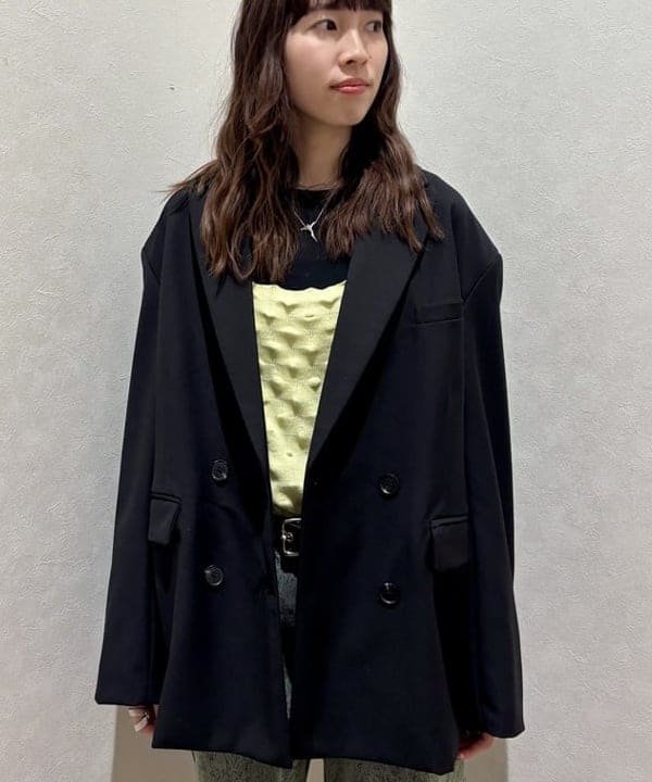 はやしあかねさんの「BEAMS WOMEN｜テレコ リブ クルーネック トップス」を使ったコーディネート