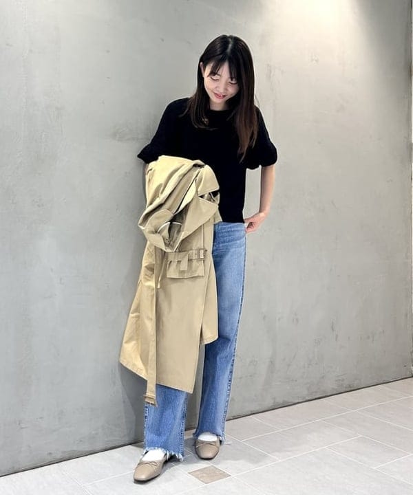 ヒライさんの「BEAMS WOMEN｜ライト トレンチコート」を使ったコーディネート