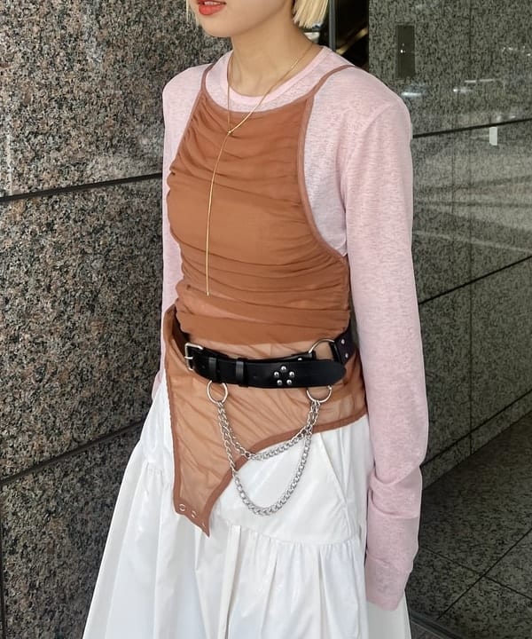 あさひさんの「BEAMS WOMEN｜グロッシー バルーン スカート」を使ったコーディネート