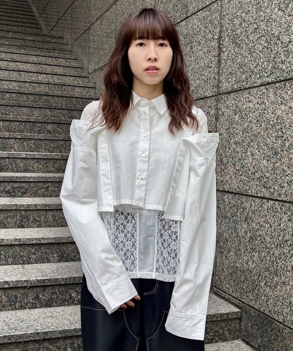 はやしあかねさんの「BEAMS WOMEN｜フェイクレザー ダブルニーパンツ」を使ったコーディネート