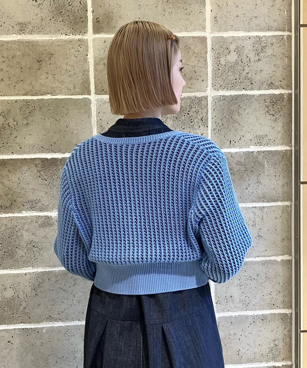 Hazukiさんの「BEAMS WOMEN｜メッシュフロントホック カーディガン」を使ったコーディネート