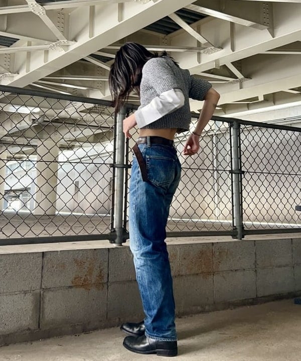 翔さんの「BEAMS WOMEN｜AK+1 / ショート ラメ ニット」を使ったコーディネート