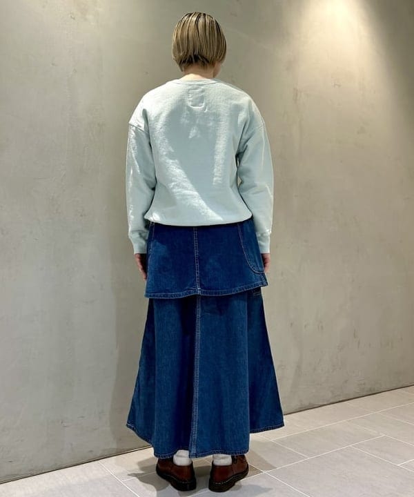 スミレさんの「BEAMS WOMEN｜orSlow / 30's ペインター ロング デニム スカート」を使ったコーディネート