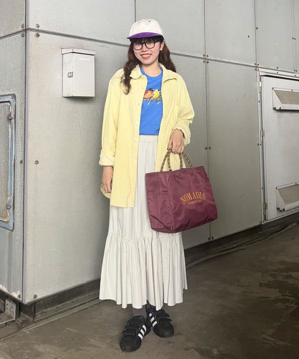 チナツさんの「BEAMS WOMEN｜Atlas Screen Printing / Songbird Tee」を使ったコーディネート