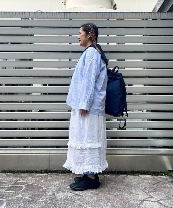 Kyooka Sayakaさんの「BEAMS WOMEN｜ストライプ チェック ビッグ ジャケット」を使ったコーディネート