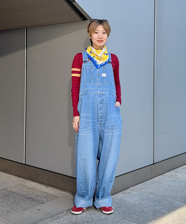 みりさんの「【別注】BIGMAC / デニム オーバーオール 25SS」を使ったコーディネート