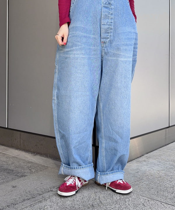 みりさんの「【別注】BIGMAC / デニム オーバーオール 25SS」を使ったコーディネート