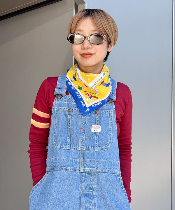 みりさんの「【別注】BIGMAC / デニム オーバーオール 25SS」を使ったコーディネート