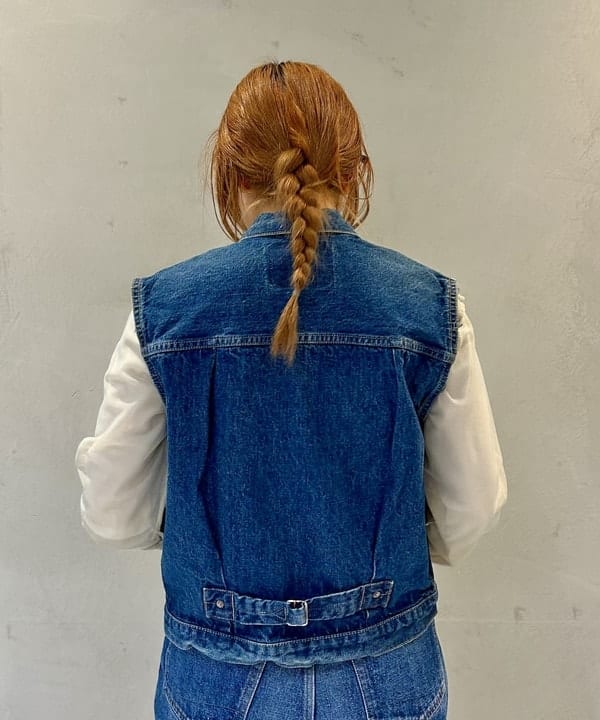 ナツハさんの「BEAMS WOMEN｜【別注】orSlow / ワイド フィット デニム パンツ」を使ったコーディネート
