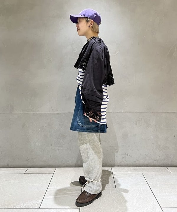 yokoyama shionさんの「BEAMS WOMEN｜ヴィンテージ レース ブラウス」を使ったコーディネート