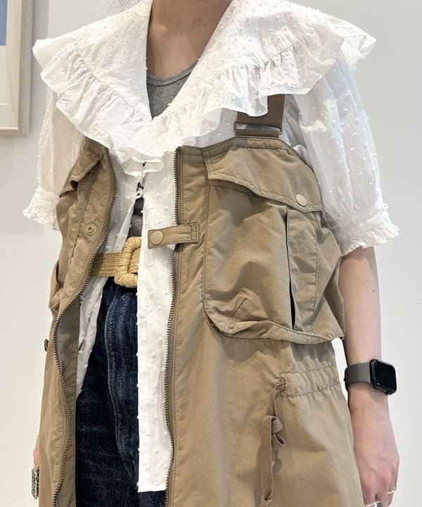 清水 彩乃さんの「BEAMS WOMEN｜ペーパー ライク ベルト」を使ったコーディネート