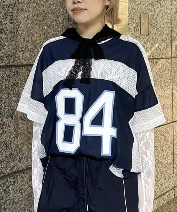 まゆちゃんさんの「BEAMS WOMEN｜レース キリカエ ロングスリーブ Tシャツ」を使ったコーディネート