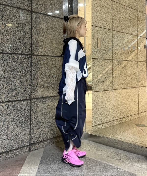 まゆちゃんさんの「BEAMS WOMEN｜レース キリカエ ロングスリーブ Tシャツ」を使ったコーディネート