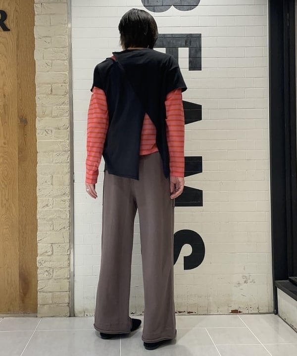 マツミヤさんの「BEAMS WOMEN｜ORCIVAL / シースルー ボーダー Tシャツ」を使ったコーディネート