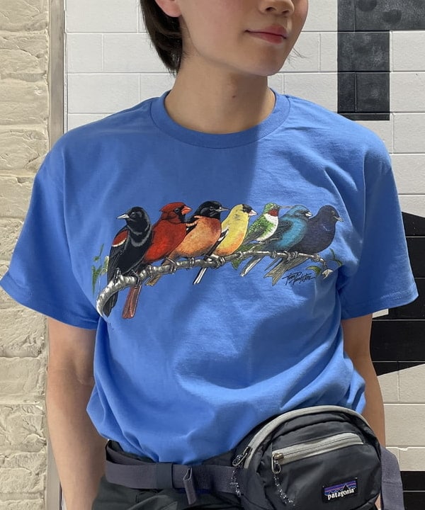 マツミヤさんの「BEAMS WOMEN｜Atlas Screen Printing / Songbird Tee」を使ったコーディネート