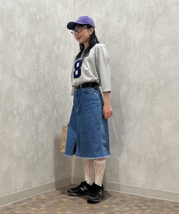 ハナイさんの「BEAMS WOMEN｜テンジク フットボール 3/4 Tシャツ」を使ったコーディネート