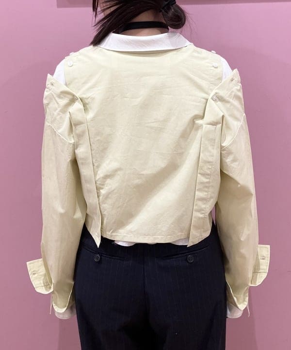 晶さんの「BEAMS WOMEN｜ショルダー オープン シャツ」を使ったコーディネート