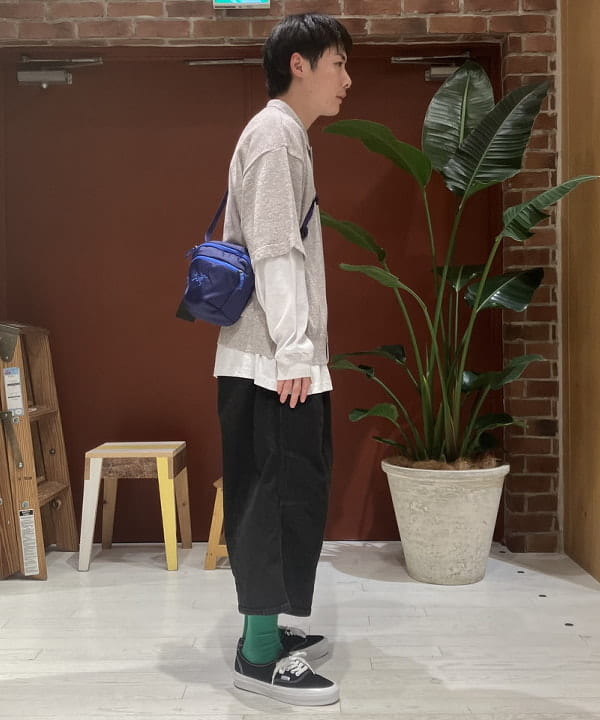 ハルさんの「BEAMS WOMEN｜クウォーターレングス デニム ウェビングパンツ」を使ったコーディネート