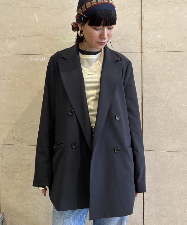 大槻 まひろさんの「BEAMS WOMEN｜シアーコットン ロングスリーブTシャツ」を使ったコーディネート