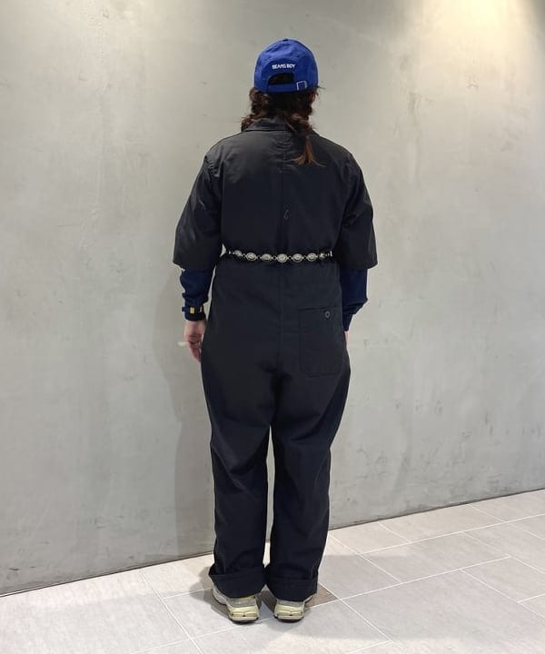 kawaiさんの「BEAMS WOMEN｜ポリエステル コットン ツイル ショート スリーブ オールインワン」を使ったコーディネート