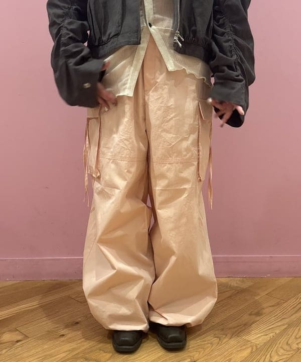 ここあさんの「BEAMS WOMEN｜ストラップ カーゴ ワイド パンツ」を使ったコーディネート