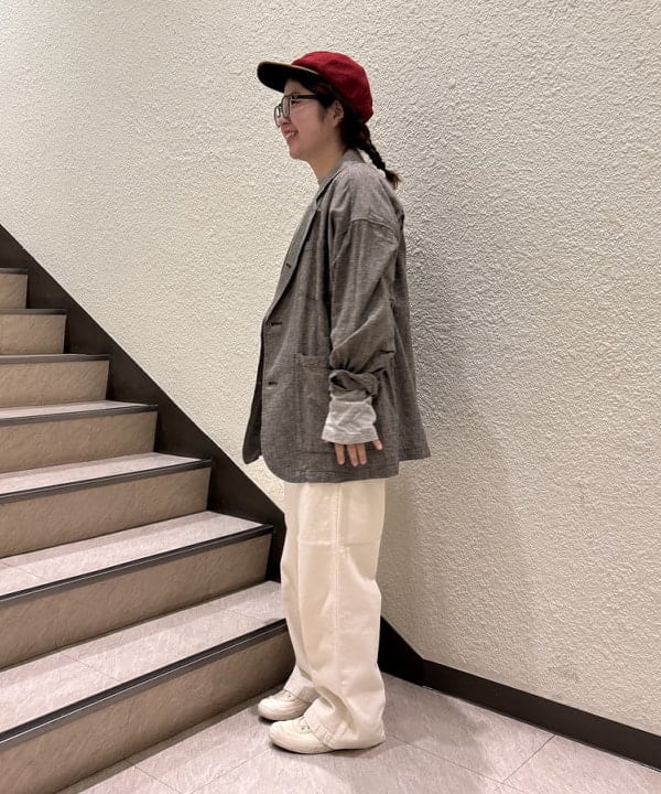 かわい みづきさんの「orSlow / ヘリンボーン ツイル サマー ファティーグ パンツ」を使ったコーディネート