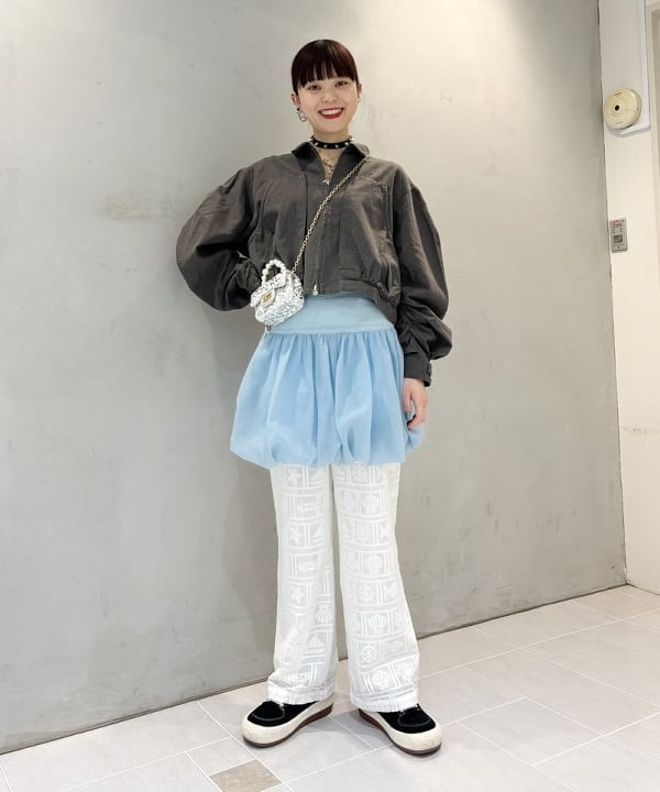 りかちょび/岸本梨佳さんの「BEAMS WOMEN｜ボーイ マリン レース パンツ」を使ったコーディネート