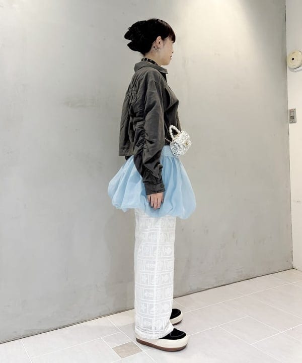 りかちょび/岸本梨佳さんの「BEAMS WOMEN｜ボーイ マリン レース パンツ」を使ったコーディネート