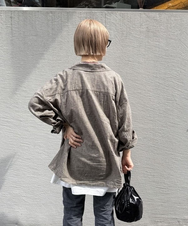 Kaoru Sakumaさんの「BEAMS WOMEN｜ストライプ チェック ビッグ ジャケット」を使ったコーディネート