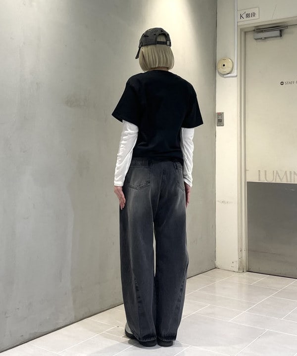りりさんの「BEAMS WOMEN｜テレコ リブ クルーネック トップス」を使ったコーディネート
