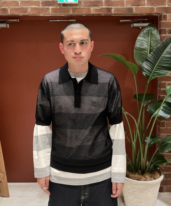 ディクソン 太陽さんの「BEAMS WOMEN｜【別注】FRED PERRY / オープンニットポロ」を使ったコーディネート