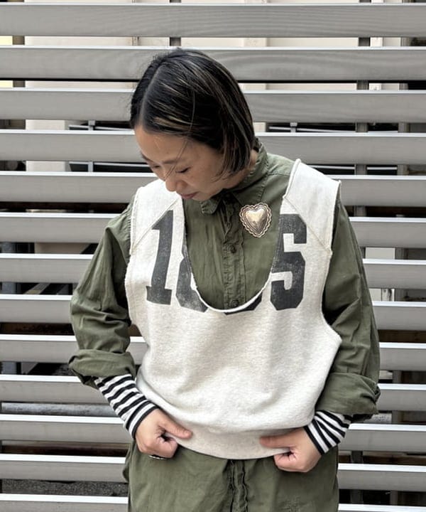 つぼさんの「BEAMS WOMEN｜BEAMS BOY / フライス 1cm ボーダー」を使ったコーディネート