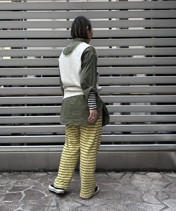 つぼさんの「BEAMS WOMEN｜BEAMS BOY / フライス 1cm ボーダー」を使ったコーディネート
