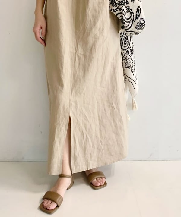 AONO SHIKAMAさんの「BEAMS WOMEN｜リネン 2WAY ワンピース .M」を使ったコーディネート