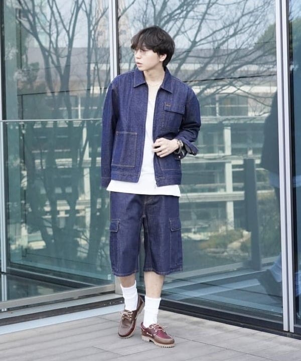 SUDOさんの「BEAMS WOMEN｜【別注】UNIVERSAL OVERALL / デニム ワーク ジャケット」を使ったコーディネート
