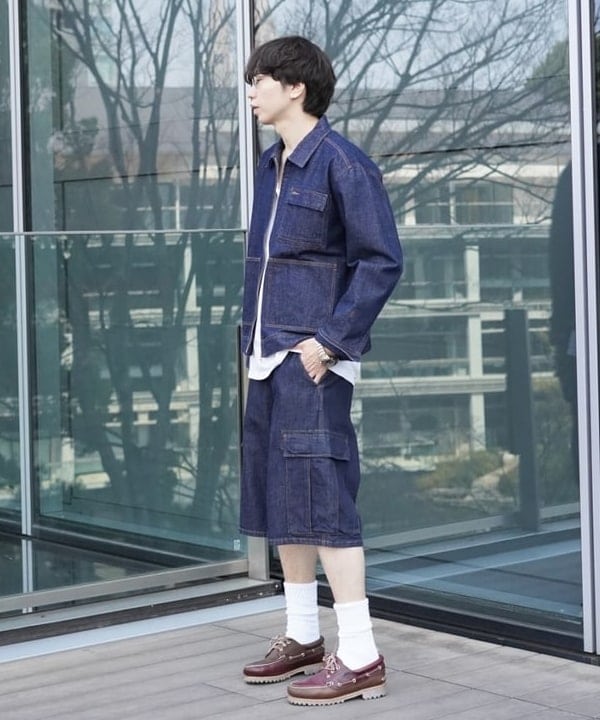 SUDOさんの「BEAMS WOMEN｜【別注】UNIVERSAL OVERALL / デニム ワーク ジャケット」を使ったコーディネート