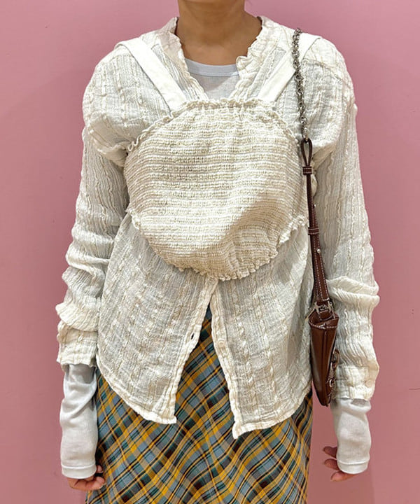 中村 ほのかさんの「BEAMS WOMEN｜ELINA LEBESSI / CORFU SHIRT」を使ったコーディネート