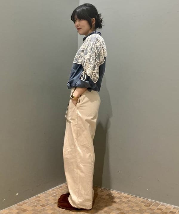 小原 もこさんの「BEAMS WOMEN｜ストレート ランチパンツ」を使ったコーディネート