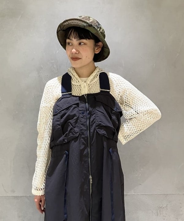 葵さんの「BEAMS WOMEN｜ナイロン フィッシング ベスト アレンジ ワンピース」を使ったコーディネート