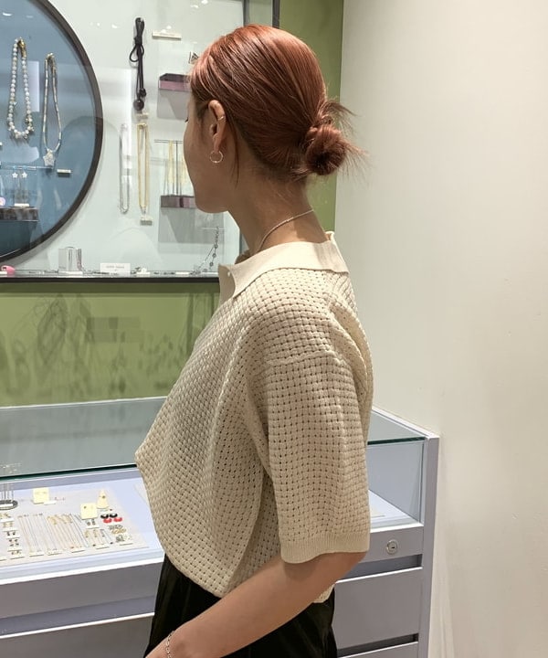 れいなさんの「BEAMS WOMEN｜【WEB限定】Lee/ KNIT POLO SHIRTS」を使ったコーディネート