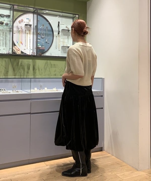 れいなさんの「BEAMS WOMEN｜【WEB限定】Lee/ KNIT POLO SHIRTS」を使ったコーディネート