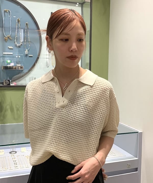 れいなさんの「BEAMS WOMEN｜【WEB限定】Lee/ KNIT POLO SHIRTS」を使ったコーディネート