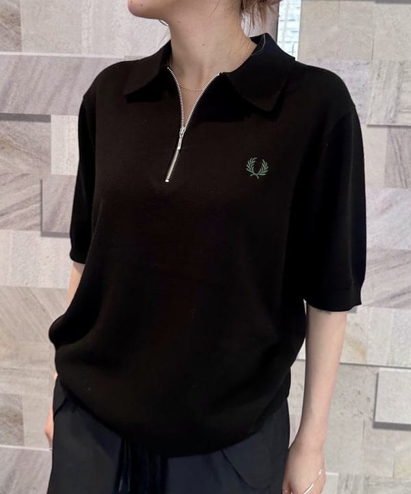 なるみさんの「【別注】FRED PERRY / ハーフジップ ニットポロ」を使ったコーディネート