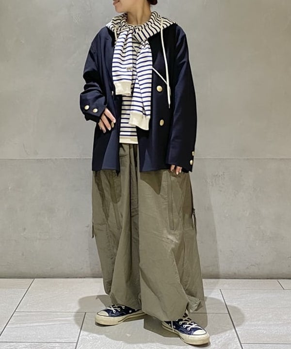 原口 愛さんの「BEAMS WOMEN｜コットン リネン ワッチキャップ」を使ったコーディネート