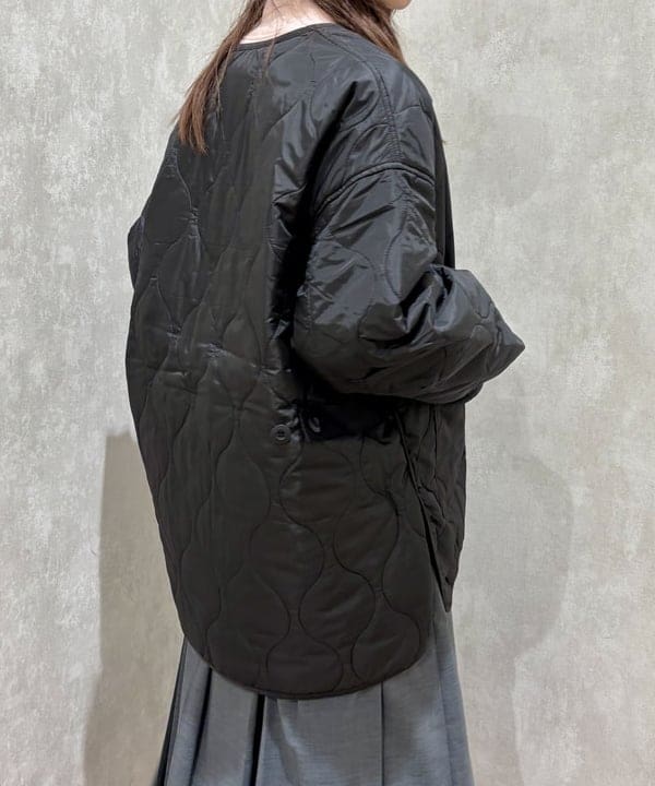 はやしあかねさんの「BEAMS WOMEN｜Ray BEAMS / キルティング ノーカラー ブルゾン」を使ったコーディネート