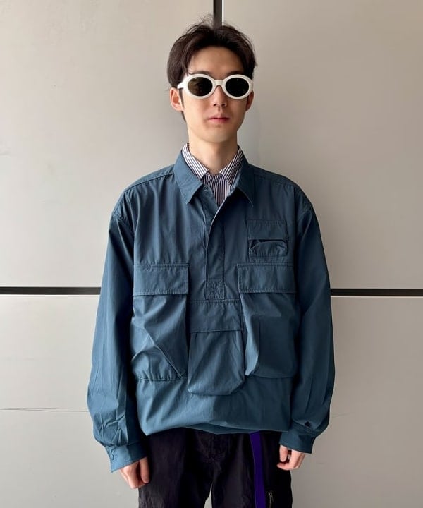 うえきんぐさんの「アクションプルオーバーシャツ」を使ったコーディネート