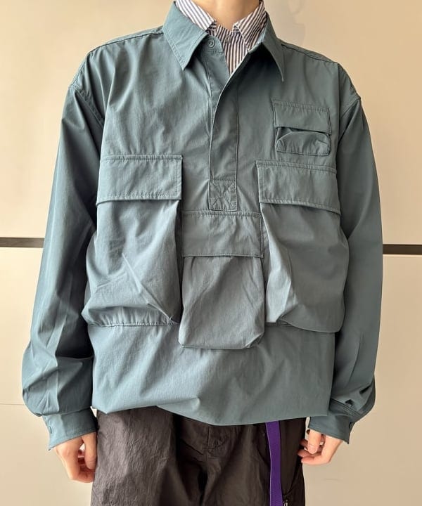 うえきんぐさんの「アクションプルオーバーシャツ」を使ったコーディネート