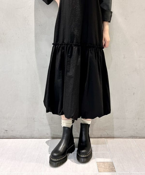 ヒライさんの「BEAMS WOMEN｜バルーン キリカエ キャミ ワンピース」を使ったコーディネート