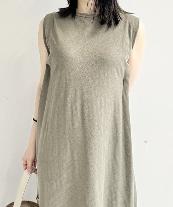 大川 美咲さんの「BEAMS WOMEN｜AK+1 / コットンジャージ ワンピース」を使ったコーディネート